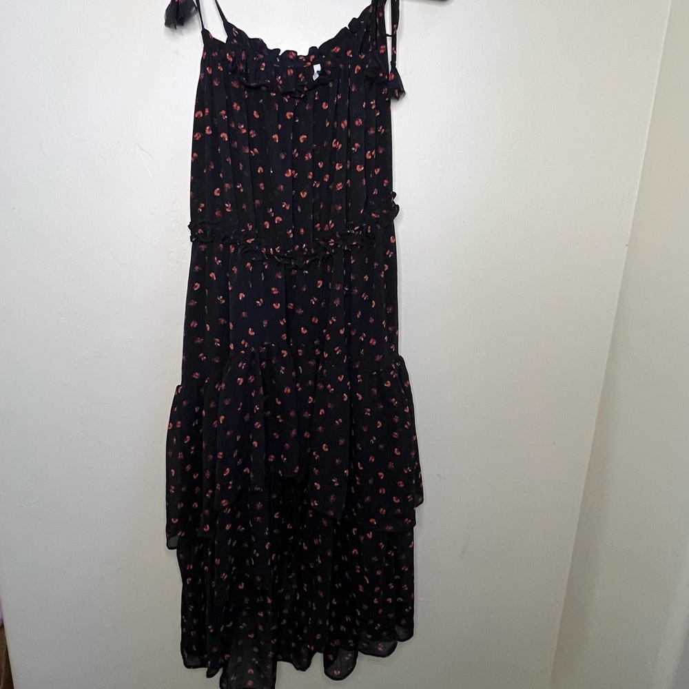 EVIE Black and Red High Low Dress